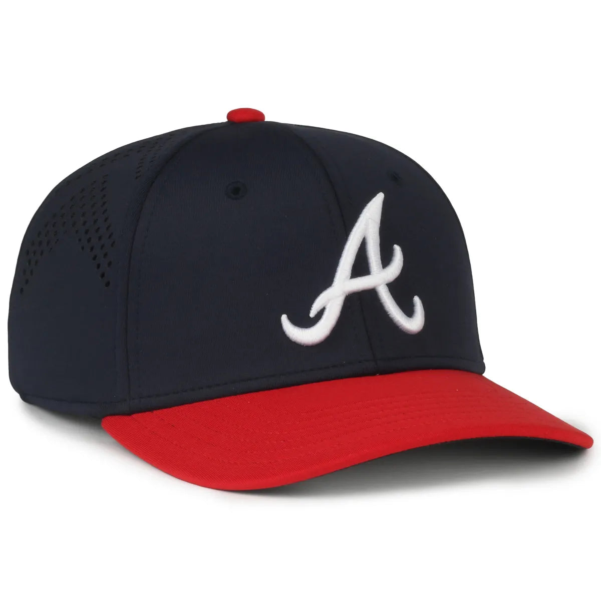 Outdoor Cap Atlanta Braves™ Official MLB® Replica Structured Solid Panel Hat (MLB-650)-1