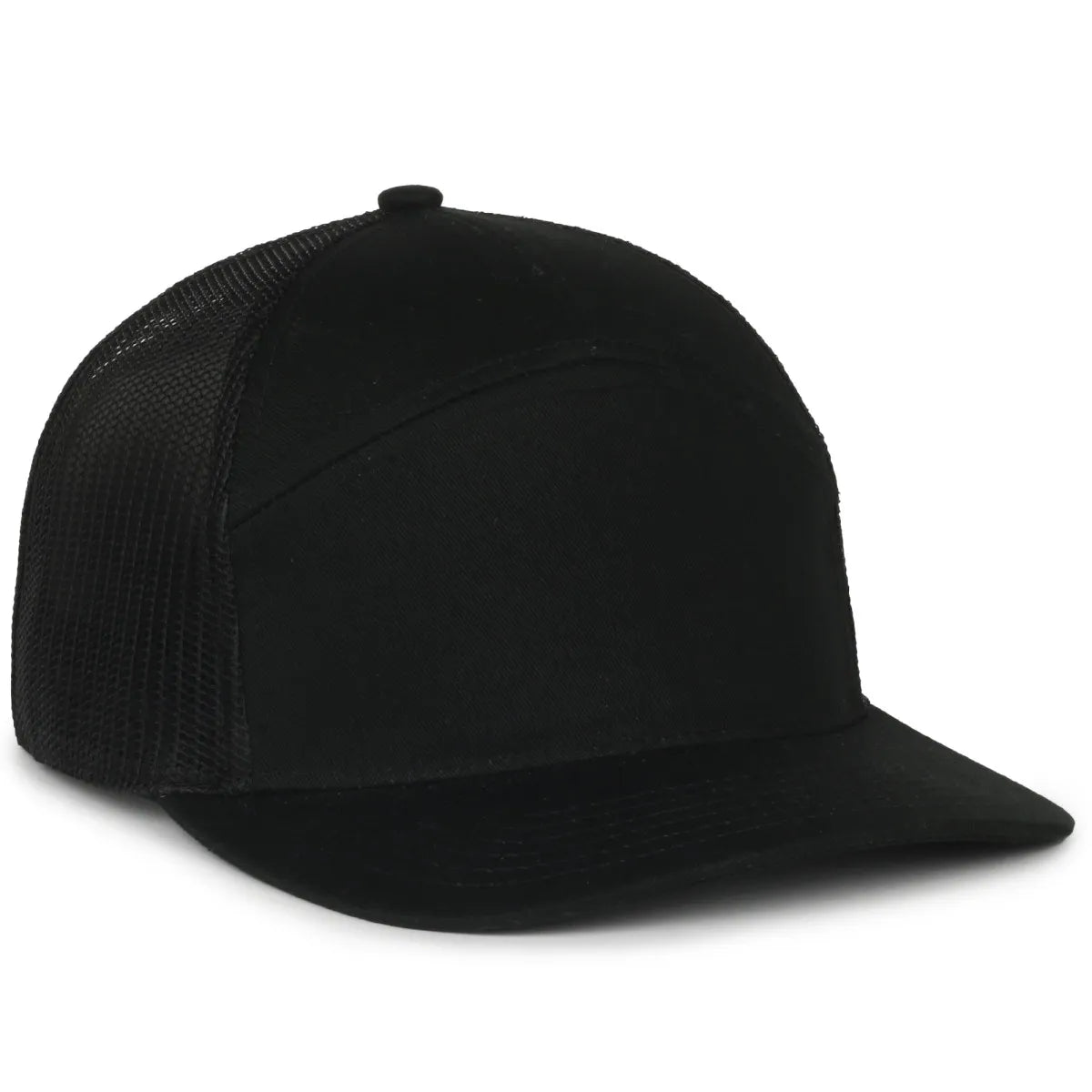 Outdoor Cap OC106 7-Panel Structured Trucker Hat Unisex Accessories Hats & Caps
