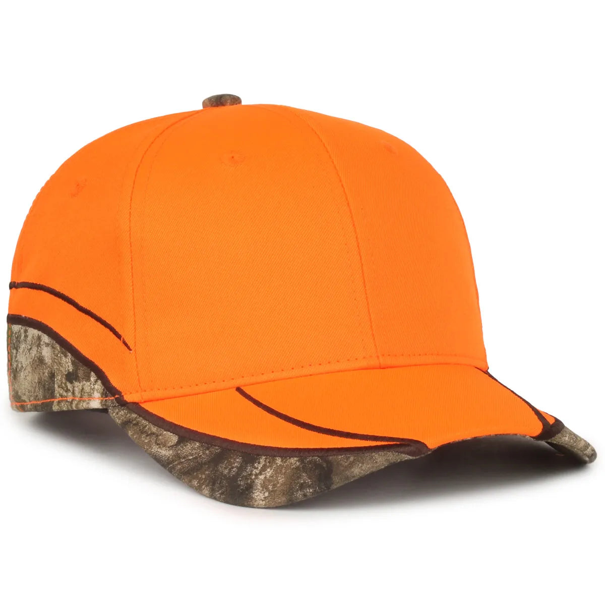 Outdoor Cap BLZ-615 Blaze/ Realtree Structured Solid Back Hat Unisex Accessories Hats & Caps