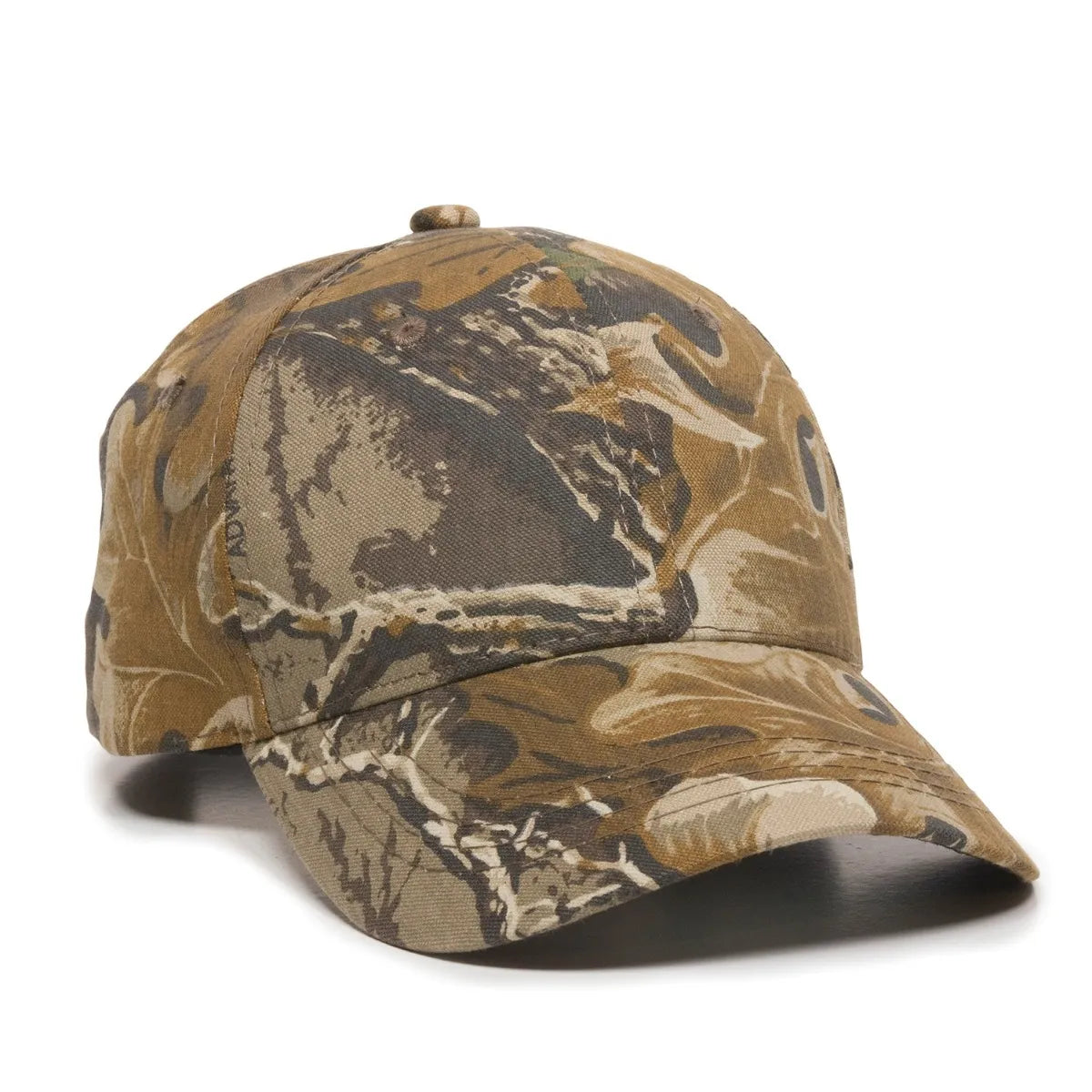 Outdoor Cap 401PC Camo Structured Solid Back Hat Unisex Accessories Hats & Caps