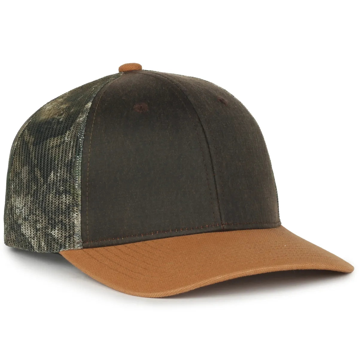 Outdoor Cap HPC-615M Weathered Cotton Structured Trucker Hat Unisex Accessories Hats & Caps