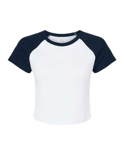BELLA + CANVAS Women's Micro Rib Raglan Baby Tee BC1201 Womens Apparel Shirts & Tops
