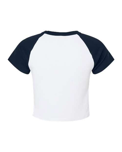 BELLA + CANVAS Women's Micro Rib Raglan Baby Tee BC1201 Womens Apparel Shirts & Tops