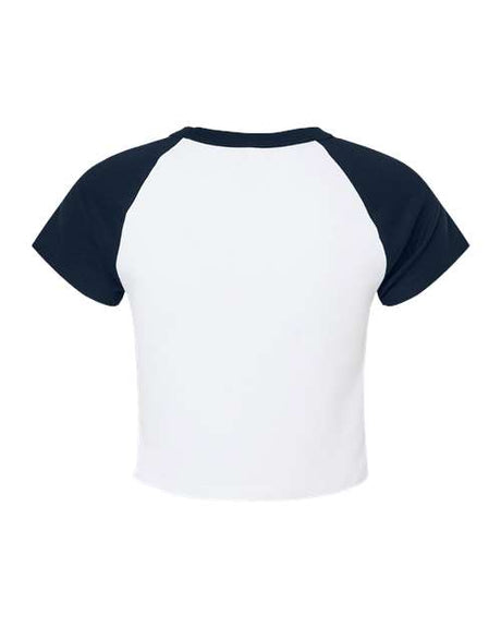 BELLA + CANVAS Women's Micro Rib Raglan Baby Tee BC1201 Womens Apparel Shirts & Tops