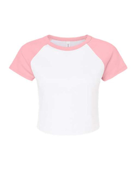 BELLA + CANVAS Women's Micro Rib Raglan Baby Tee BC1201 Womens Apparel Shirts & Tops