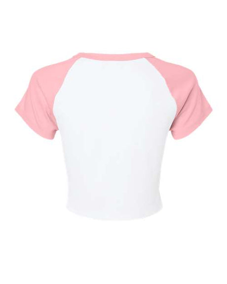 BELLA + CANVAS Women's Micro Rib Raglan Baby Tee BC1201 Womens Apparel Shirts & Tops