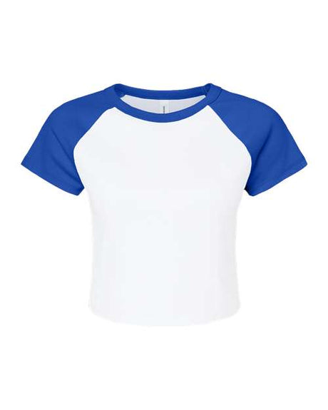 BELLA + CANVAS Women's Micro Rib Raglan Baby Tee BC1201 Womens Apparel Shirts & Tops