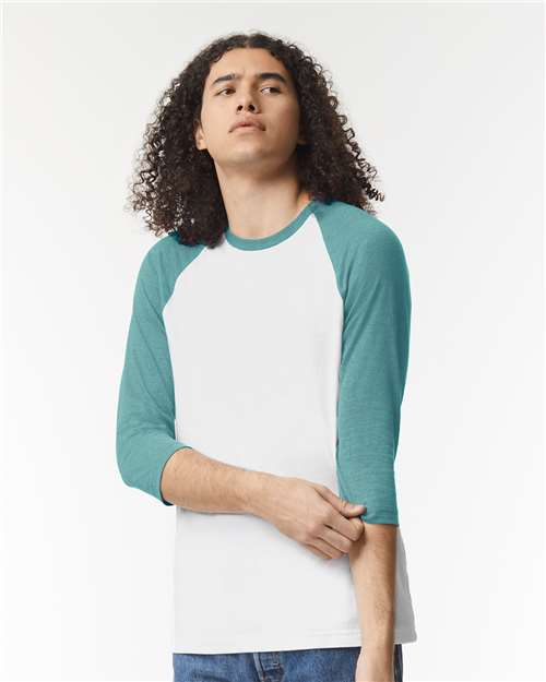 American Apparel Unisex CVC Raglan Tee Womens Apparel Shirts & Tops