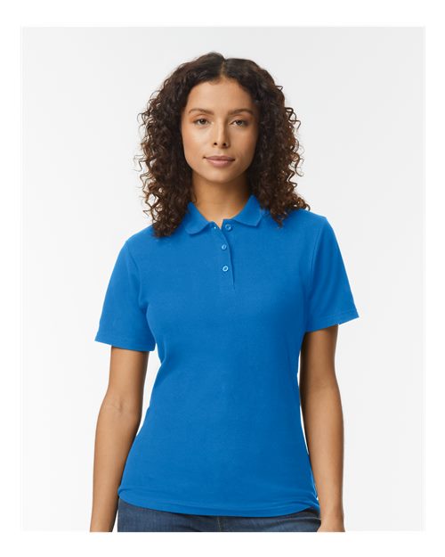 Gildan Women's Softstyle Pique Polo 64800L Womens Apparel Shirts & Tops
