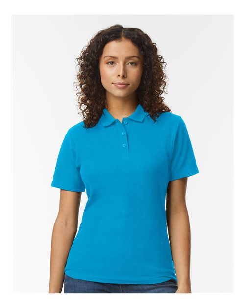 Gildan Women's Softstyle Pique Polo 64800L Womens Apparel Shirts & Tops