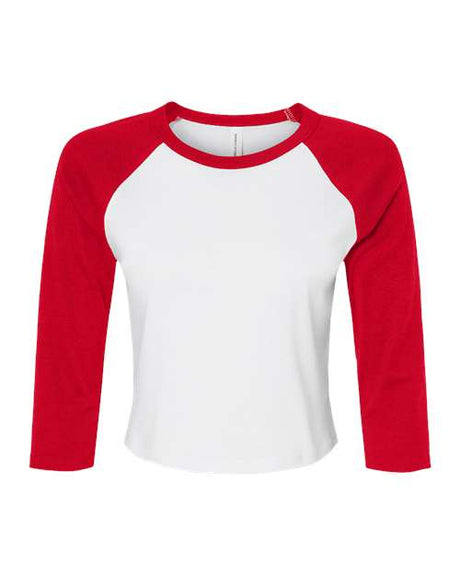BELLA + CANVAS Women's Micro Rib Raglan Sleeve Baby T-Shirt Womens Apparel Shirts & Tops