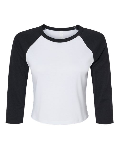 BELLA + CANVAS Women's Micro Rib Raglan Sleeve Baby T-Shirt Womens Apparel Shirts & Tops