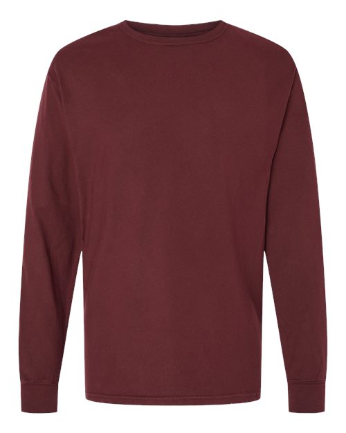 Hanes Men's Garment-Dyed Long Sleeve T-Shirt Mens Apparel Shirts & Tops