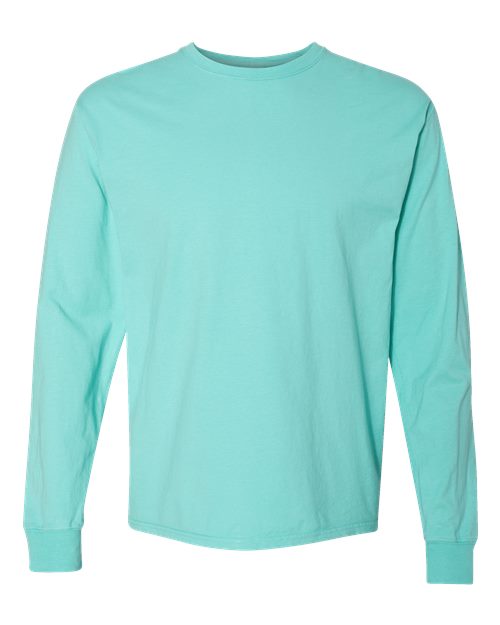 Hanes Men's Garment-Dyed Long Sleeve T-Shirt Mens Apparel Shirts & Tops