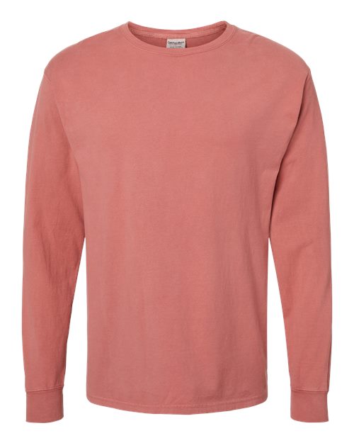 Hanes Men's Garment-Dyed Long Sleeve T-Shirt Mens Apparel Shirts & Tops