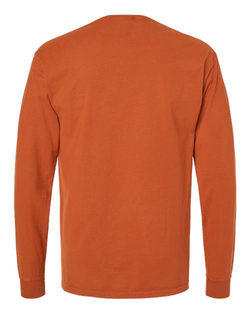 Hanes Men's Garment-Dyed Long Sleeve T-Shirt Mens Apparel Shirts & Tops