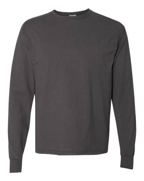 Hanes Men's Garment-Dyed Long Sleeve T-Shirt Mens Apparel Shirts & Tops