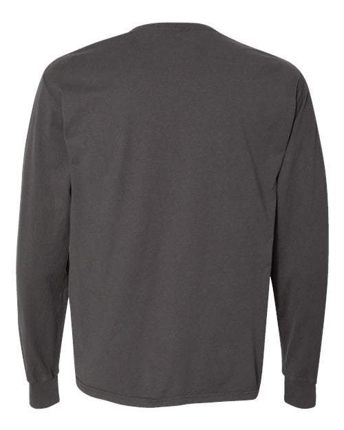 Hanes Men's Garment-Dyed Long Sleeve T-Shirt Mens Apparel Shirts & Tops