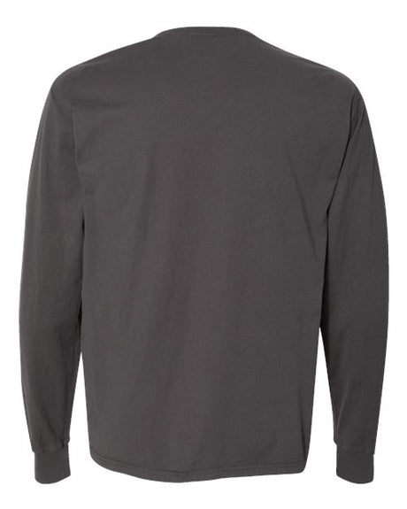 Hanes Men's Garment-Dyed Long Sleeve T-Shirt Mens Apparel Shirts & Tops