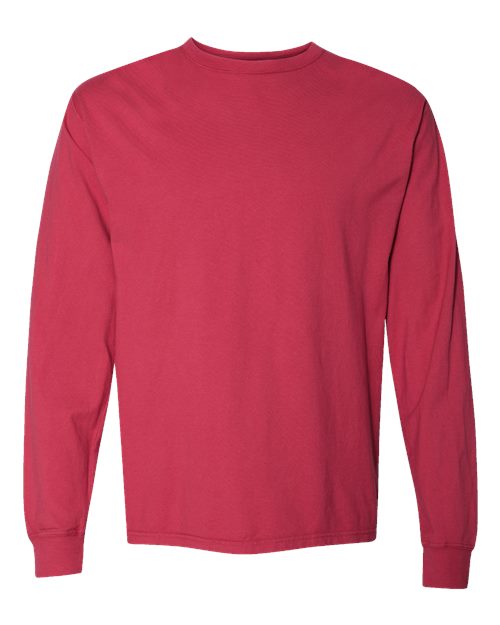 Hanes Men's Garment-Dyed Long Sleeve T-Shirt Mens Apparel Shirts & Tops