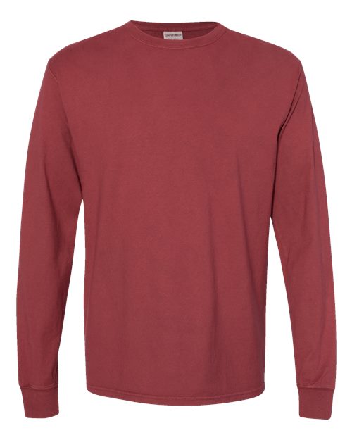 Hanes Men's Garment-Dyed Long Sleeve T-Shirt Mens Apparel Shirts & Tops
