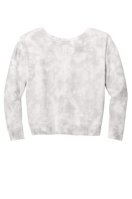 Port & Company Ladies Beach Wash Cloud Tie-Dye V-Neck Sweatshirt LPC140V Womens Apparel Shirts & Tops