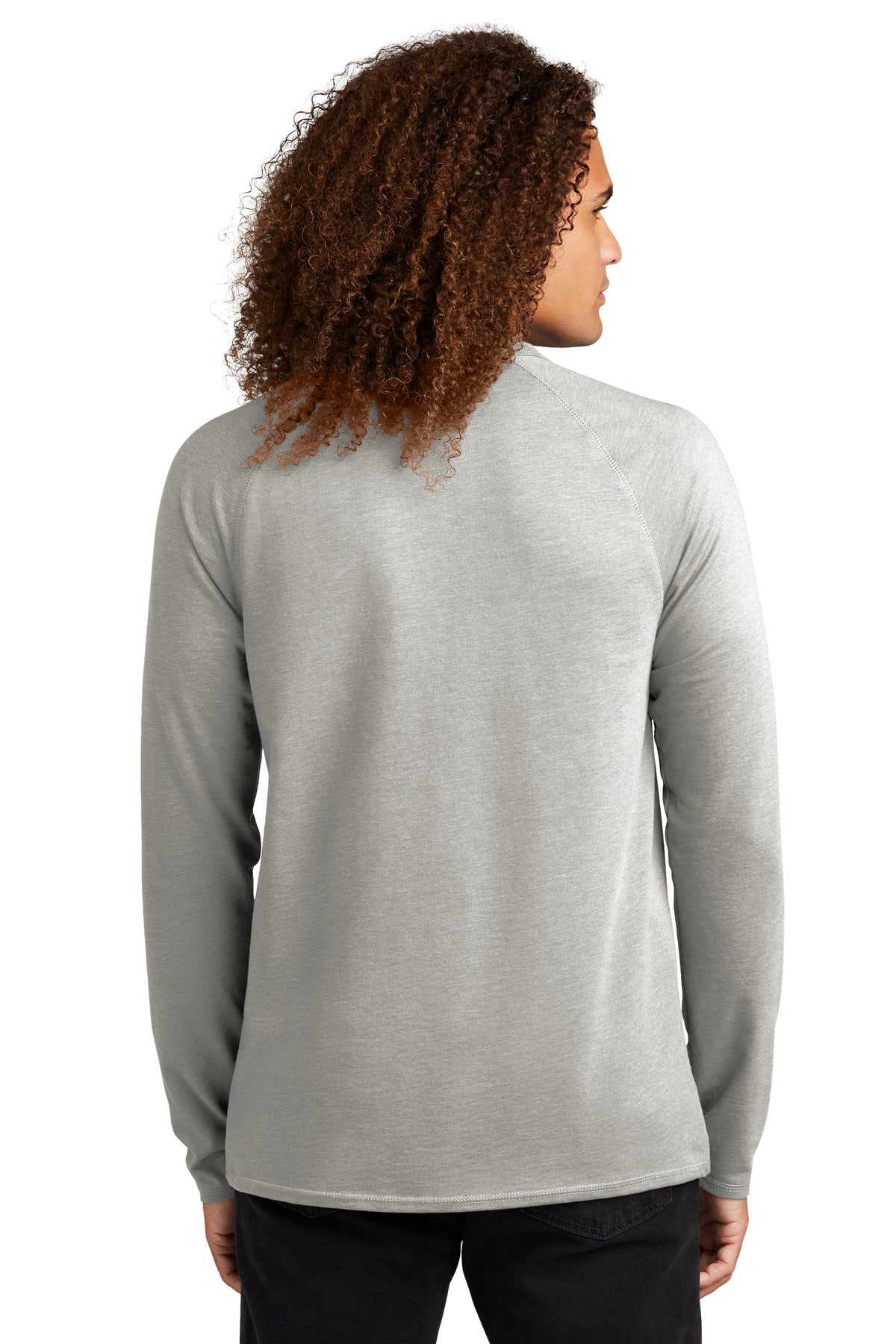 District Featherweight French Terry Long Sleeve Crewneck DT572 Mens Apparel Shirts & Tops