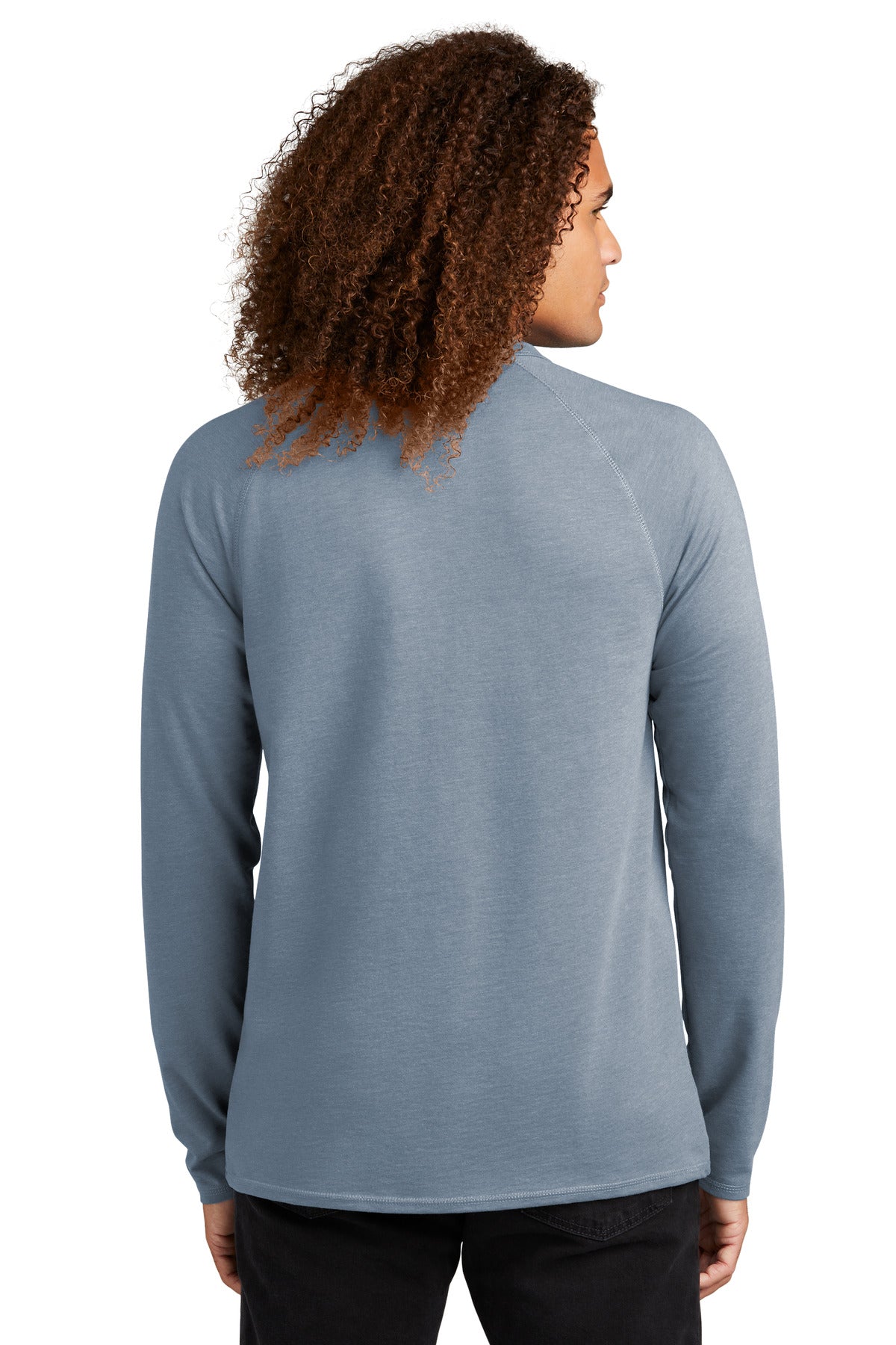 District Featherweight French Terry Long Sleeve Crewneck DT572 Mens Apparel Shirts & Tops