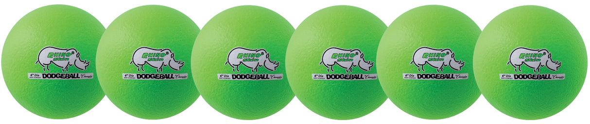 Champion Sports 6 Inch Rhino Skin Dodgeball Sports Equipment All