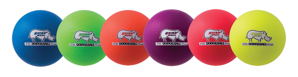 Champion Sports 6 Inch Rhino Skin Dodgeball Sports Equipment All