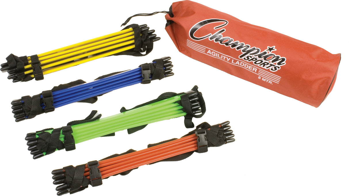 Champion Sports Sectioned Agility Ladder Set Exercise & Wellness Functional Training Speed & Agility