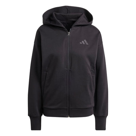 adidas Women's ALL SZN Fleece Full-Zip Hoodie Womens Apparel Sweatshirts & Fleece