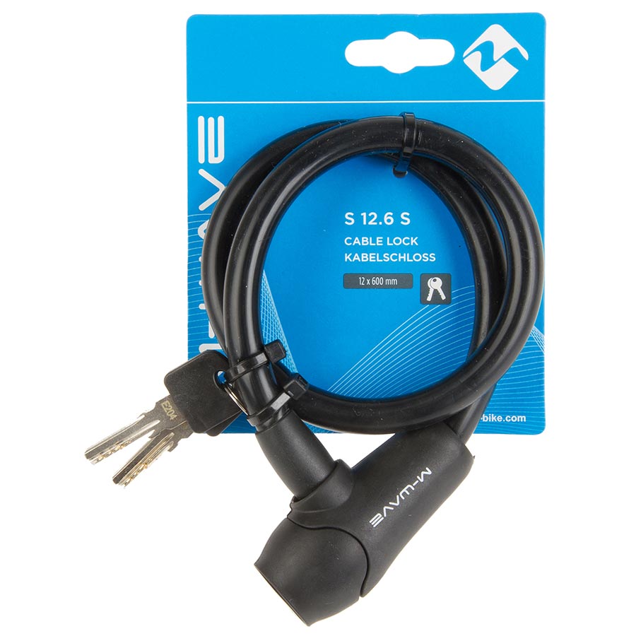 M-Wave S 12.6 S Cable Lock Bicycle Accessories Locks/Security