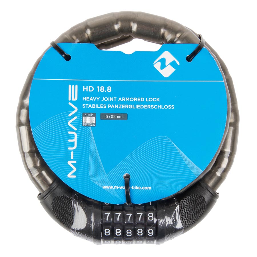 M-Wave HD 18.8 Armored Chain Lock Bicycle Accessories Locks/Security