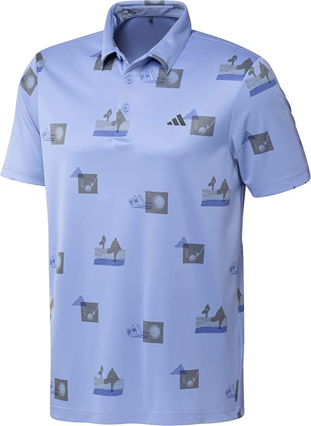 adidas Men's Allover Printed Polo Shirt Mens Apparel Shirts & Tops