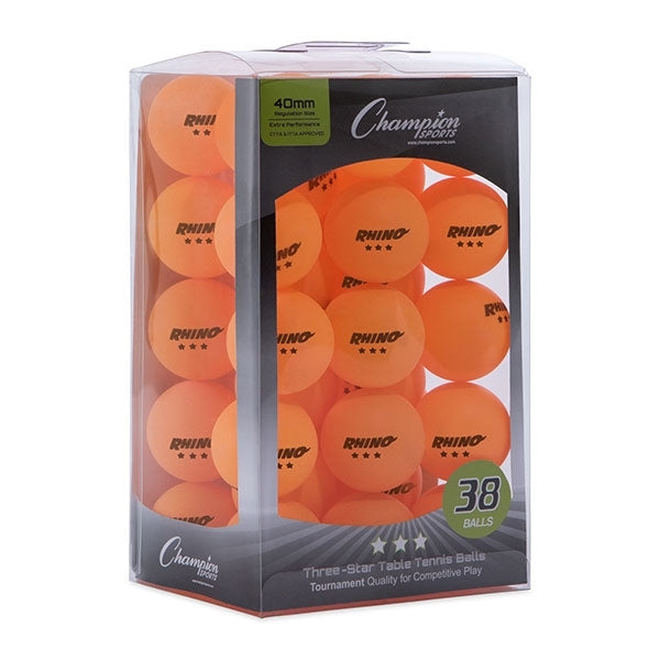 Champion Sports 3 Star Tournament Table Tennis Balls Sports Equipment All