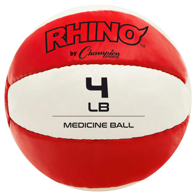 Champion Sports Rhino Leather Medicine Ball Exercise & Wellness Strength Medicine Balls