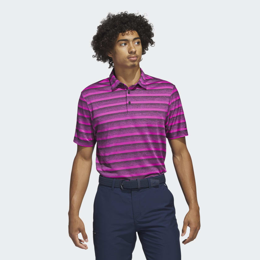 adidas Men's Two Color Stripe Polo