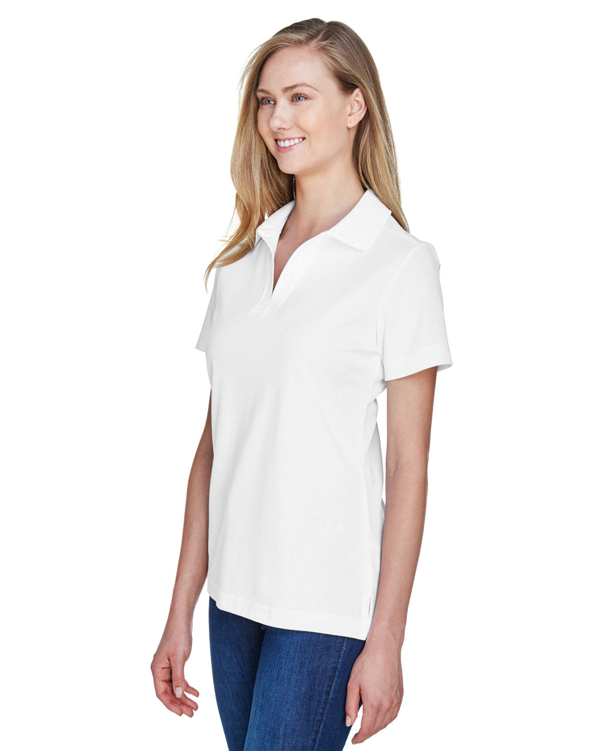 Devon & Jones CrownLux Performance Ladies' Plaited Polo Womens Apparel Shirts & Tops