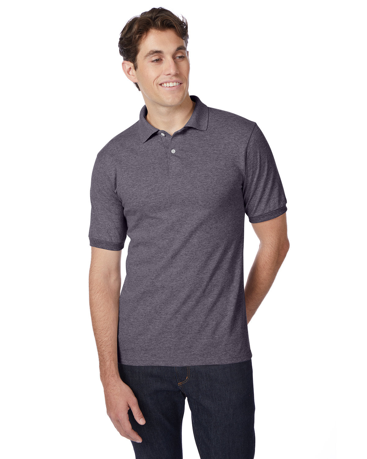 Hanes Men's Ecosmart® Jersey Polo Mens Apparel Shirts & Tops