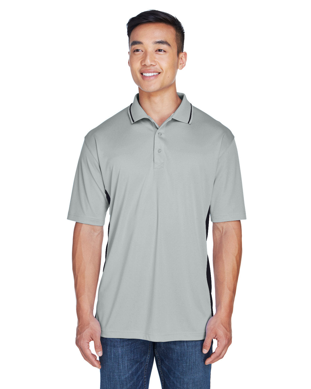 UltraClub Men's Cool & Dry Sport Two-Tone Polo Mens Apparel Shirts & Tops