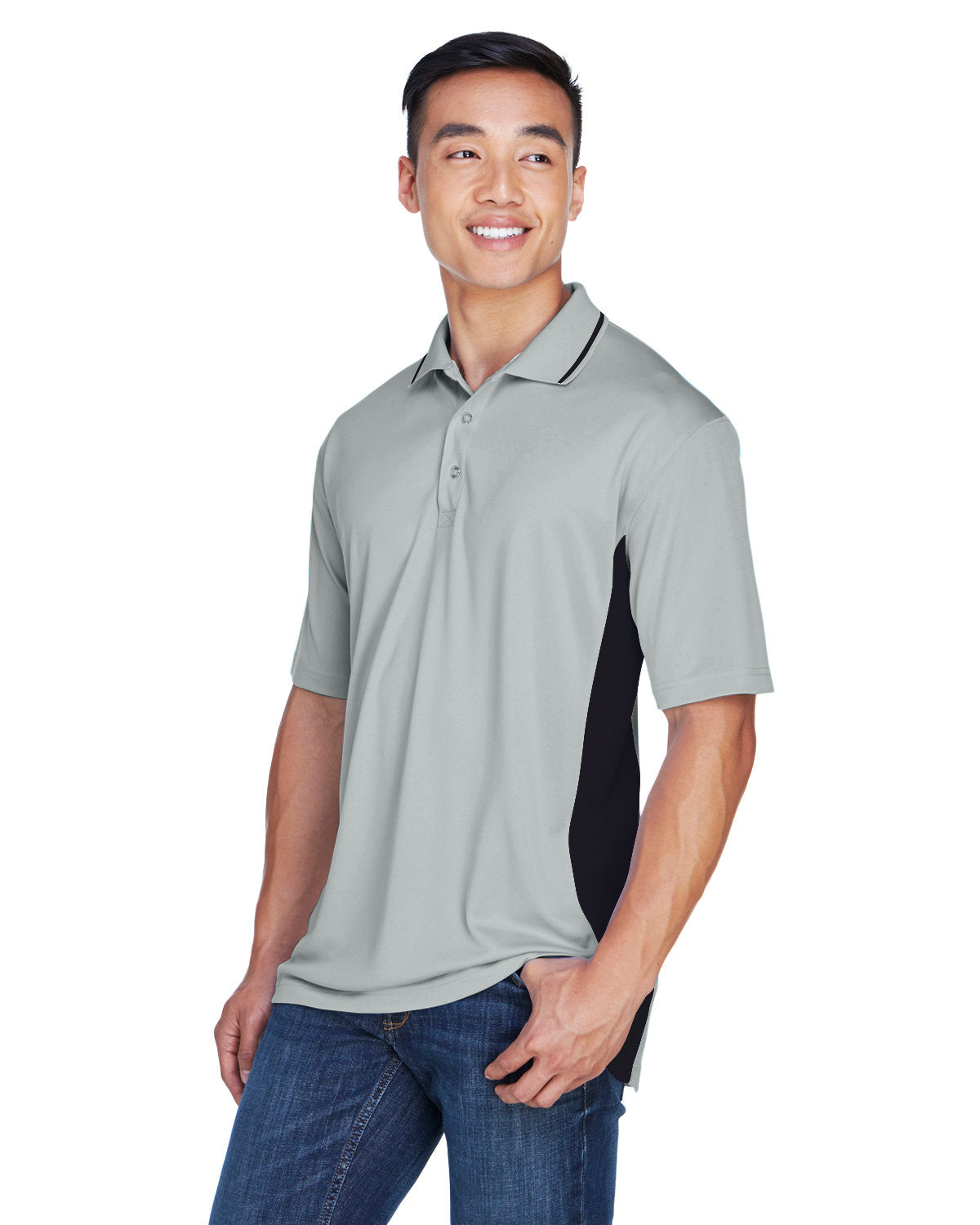UltraClub Men's Cool & Dry Sport Two-Tone Polo Mens Apparel Shirts & Tops