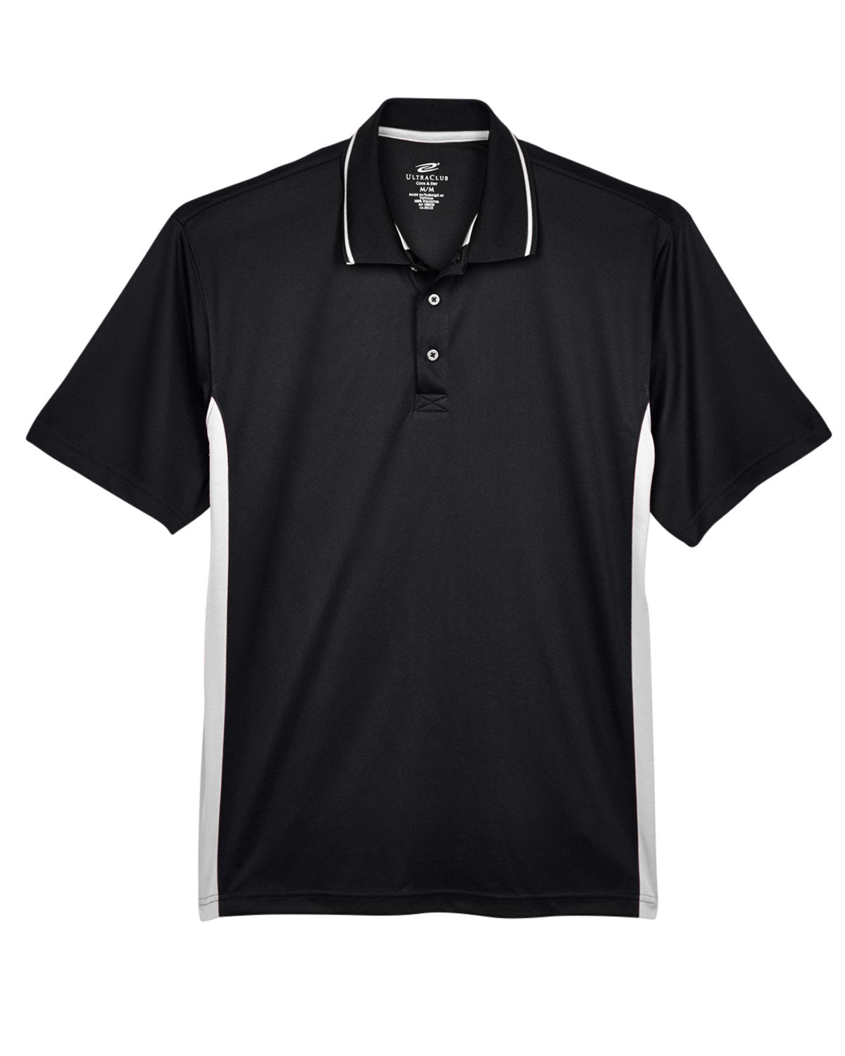 UltraClub Men's Cool & Dry Sport Two-Tone Polo Mens Apparel Shirts & Tops