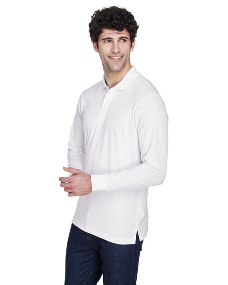 CORE365 Men's Pinnacle Performance Long-Sleeve Piqué Polo Mens Apparel Shirts & Tops