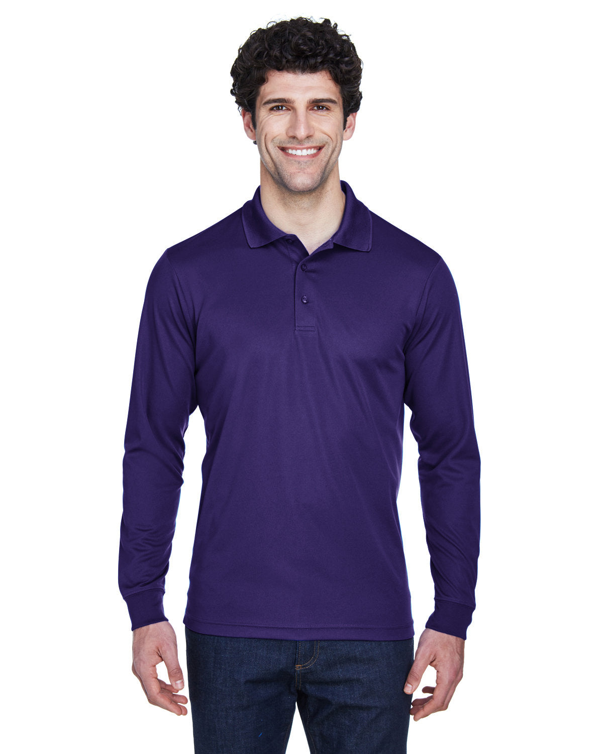 CORE365 Men's Pinnacle Performance Long-Sleeve Piqué Polo Mens Apparel Shirts & Tops