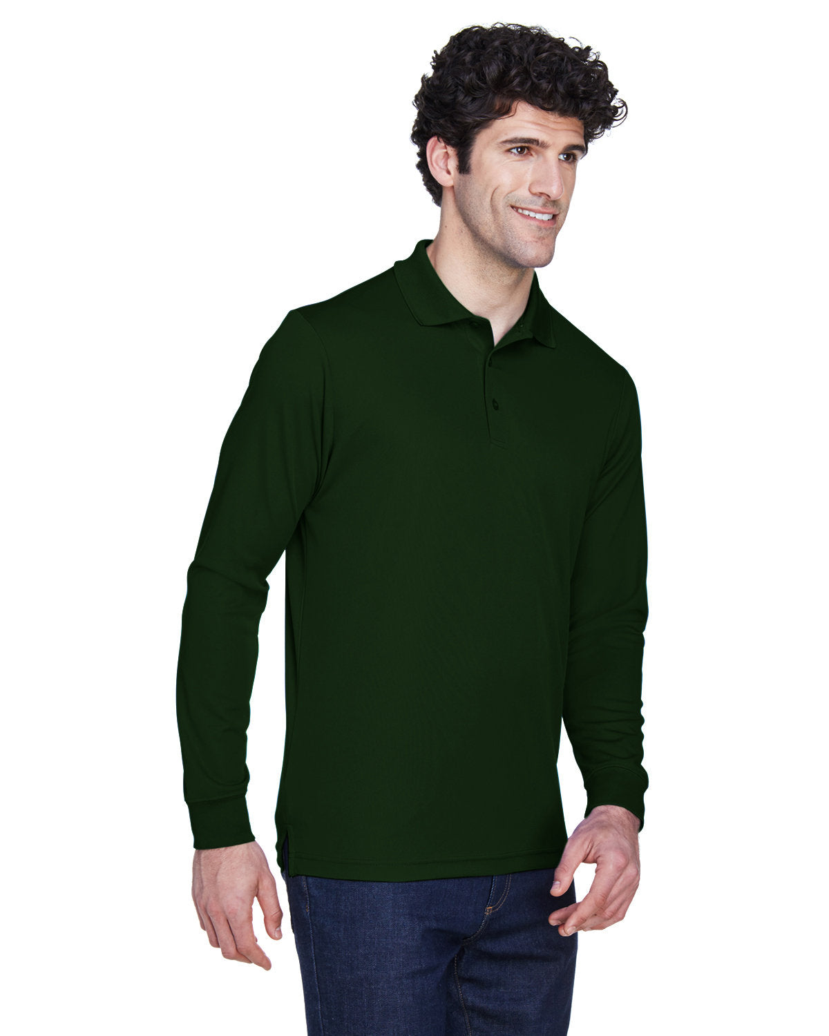 CORE365 Men's Pinnacle Performance Long-Sleeve Piqué Polo Mens Apparel Shirts & Tops