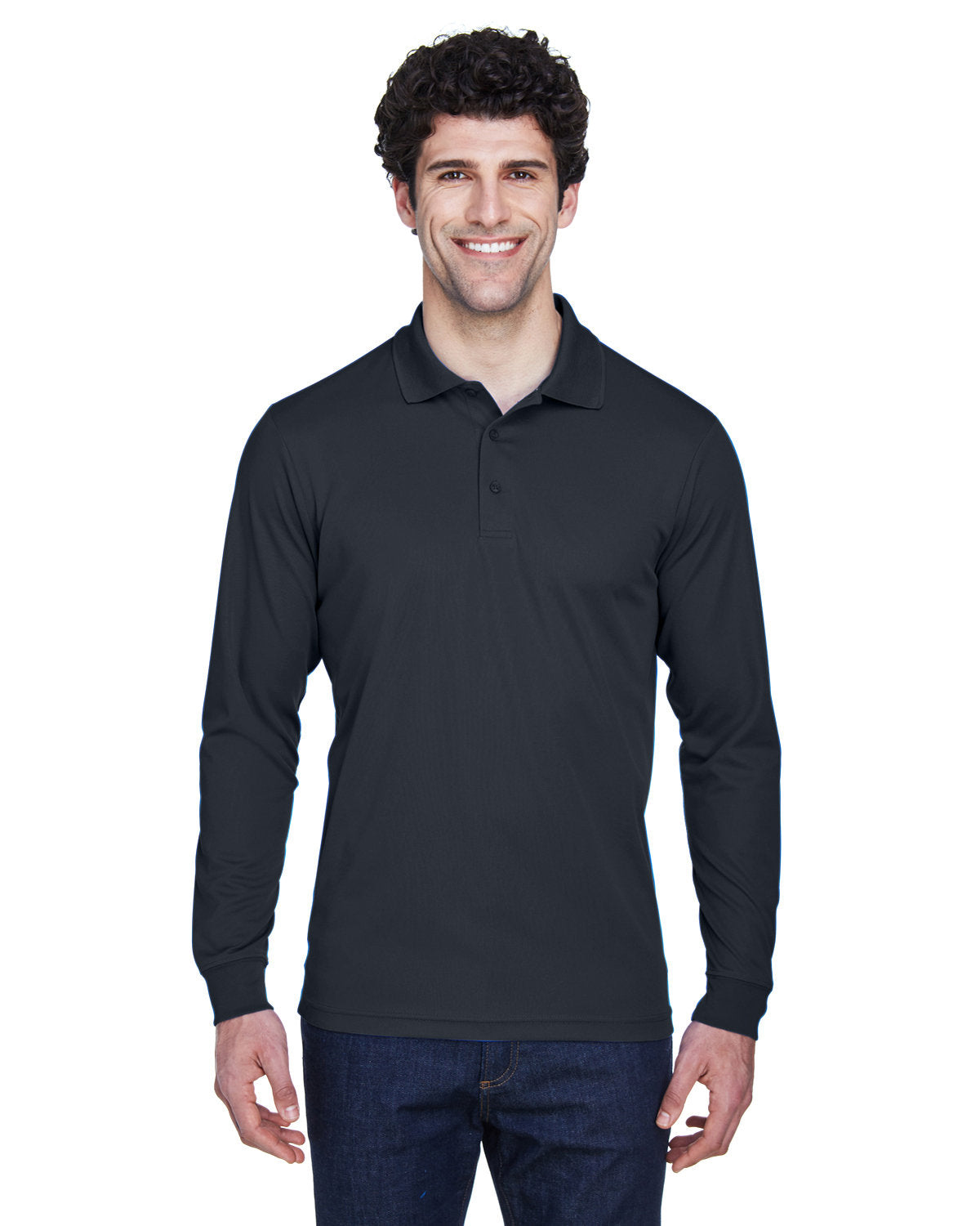 CORE365 Men's Pinnacle Performance Long-Sleeve Piqué Polo Mens Apparel Shirts & Tops
