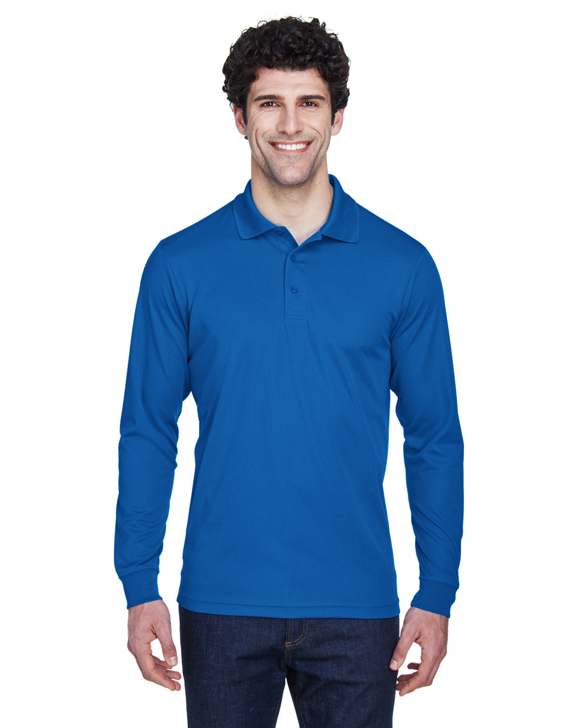 CORE365 Men's Pinnacle Performance Long-Sleeve Piqué Polo Mens Apparel Shirts & Tops
