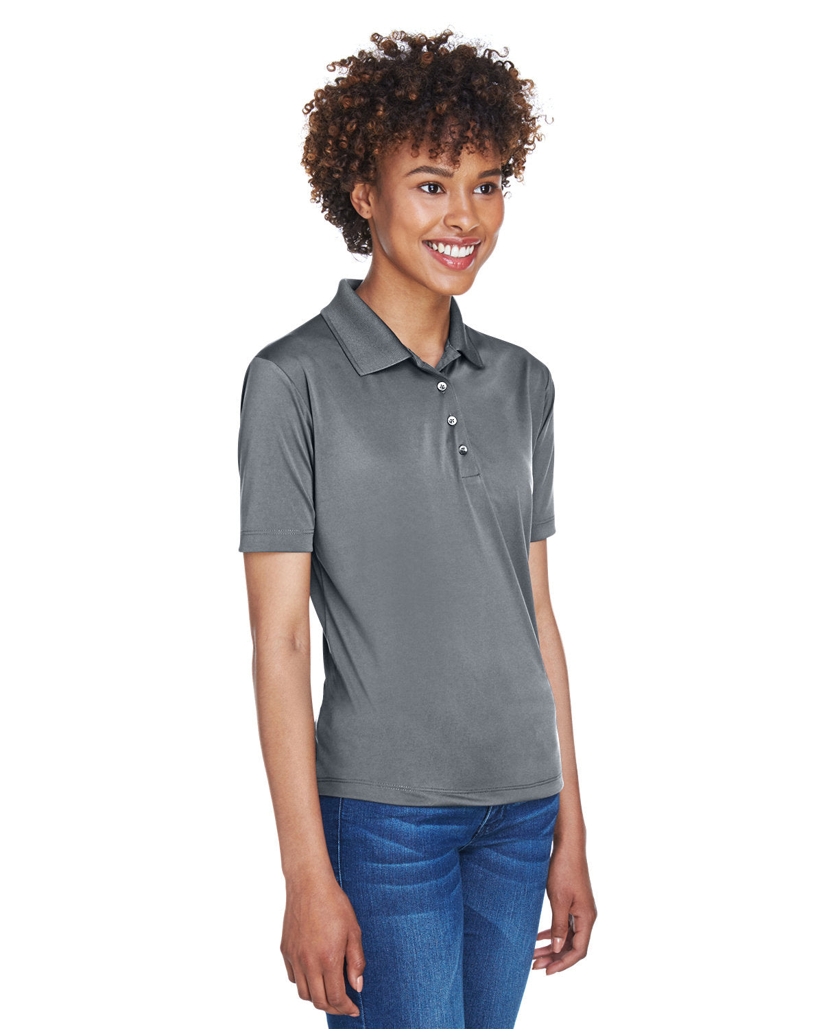 UltraClub Ladies' Cool & Dry 8-Star Elite Performance Interlock Polo Womens Apparel Shirts & Tops