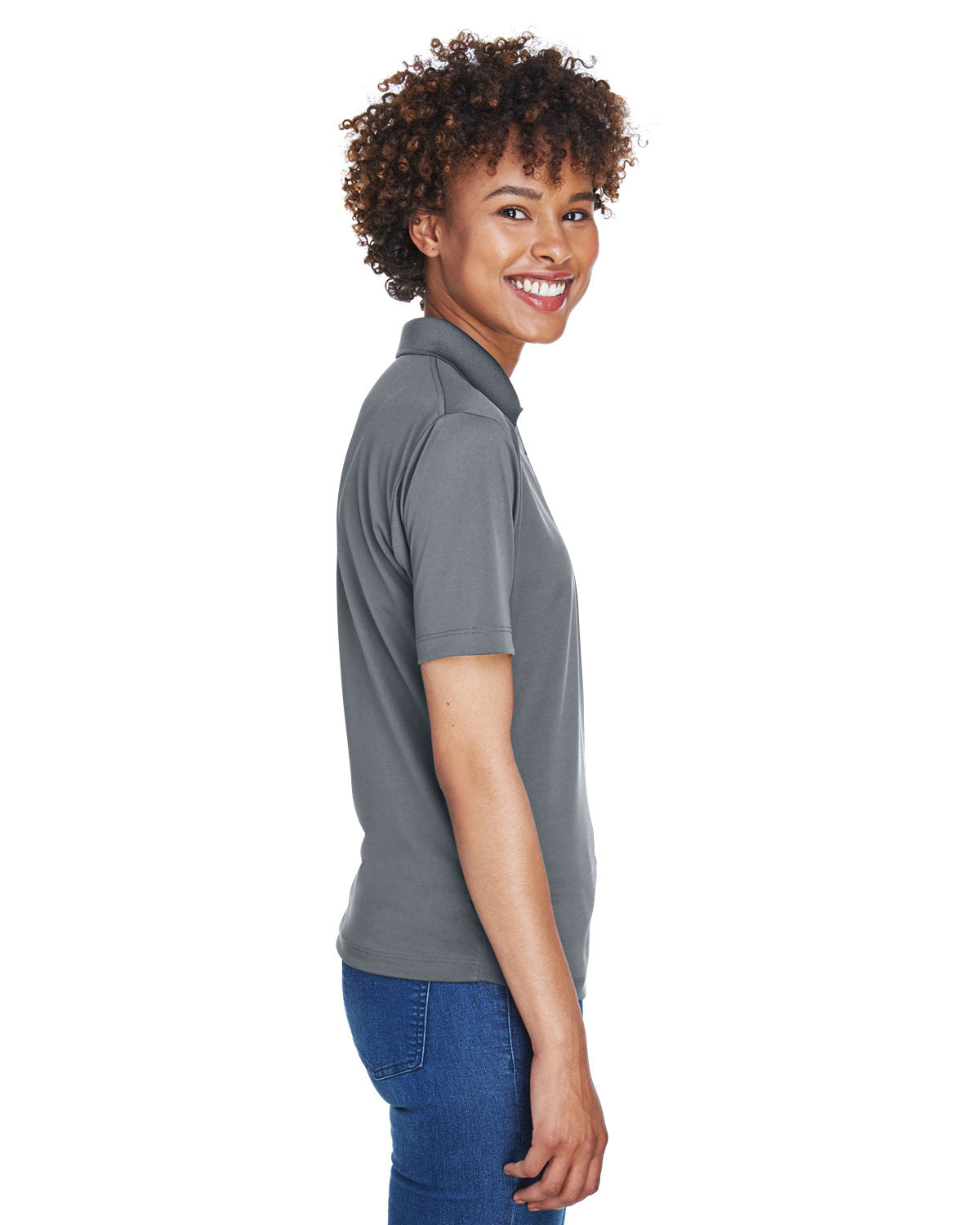 UltraClub Ladies' Cool & Dry 8-Star Elite Performance Interlock Polo Womens Apparel Shirts & Tops